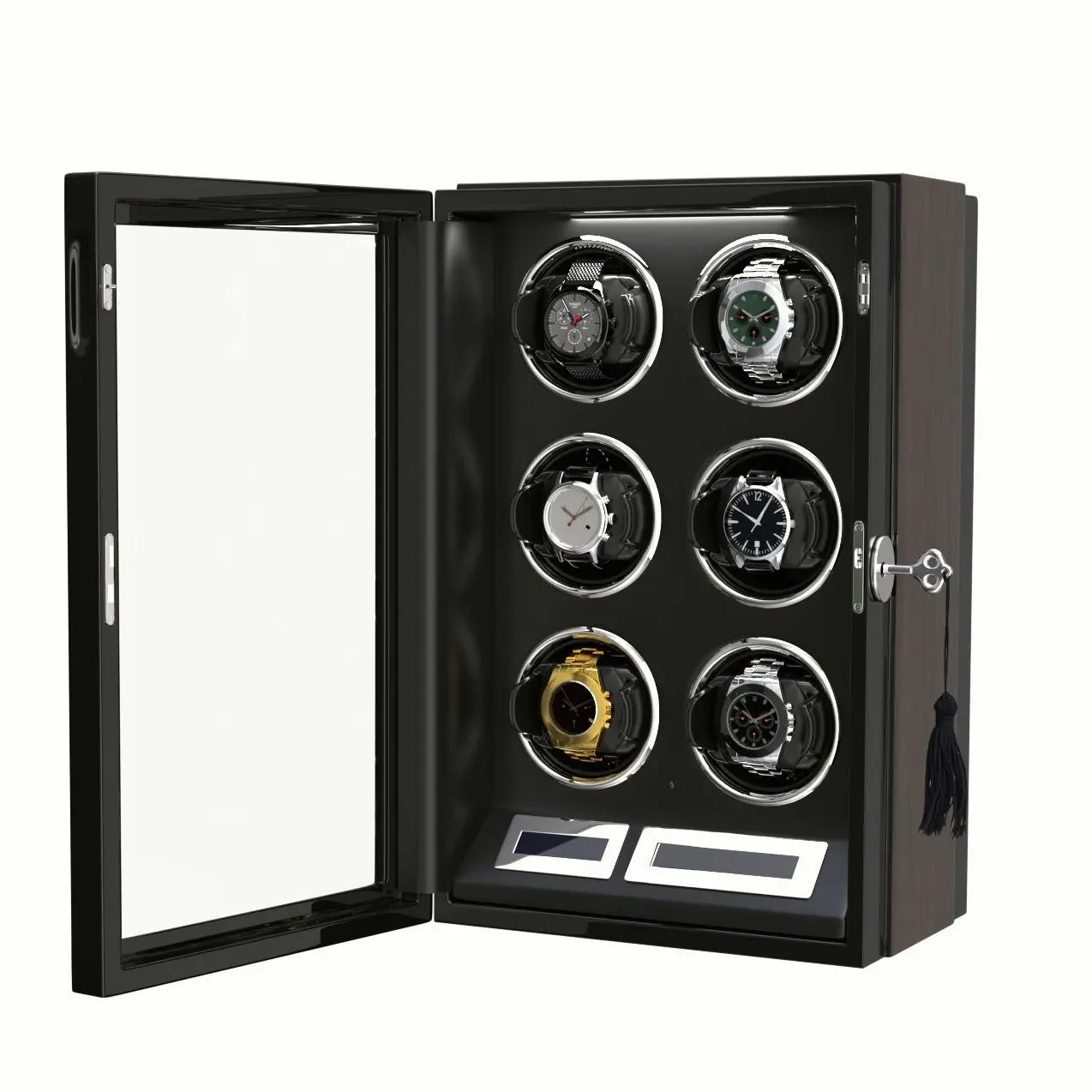 6 Watch Winders for Automatic Watches Organizer For Rolex Watch Winder Case Wood High Grade Winder
6 Watch Winders for Automatic Watches Organizer For Rolex Watch Winder Case Wood High Grade Winder