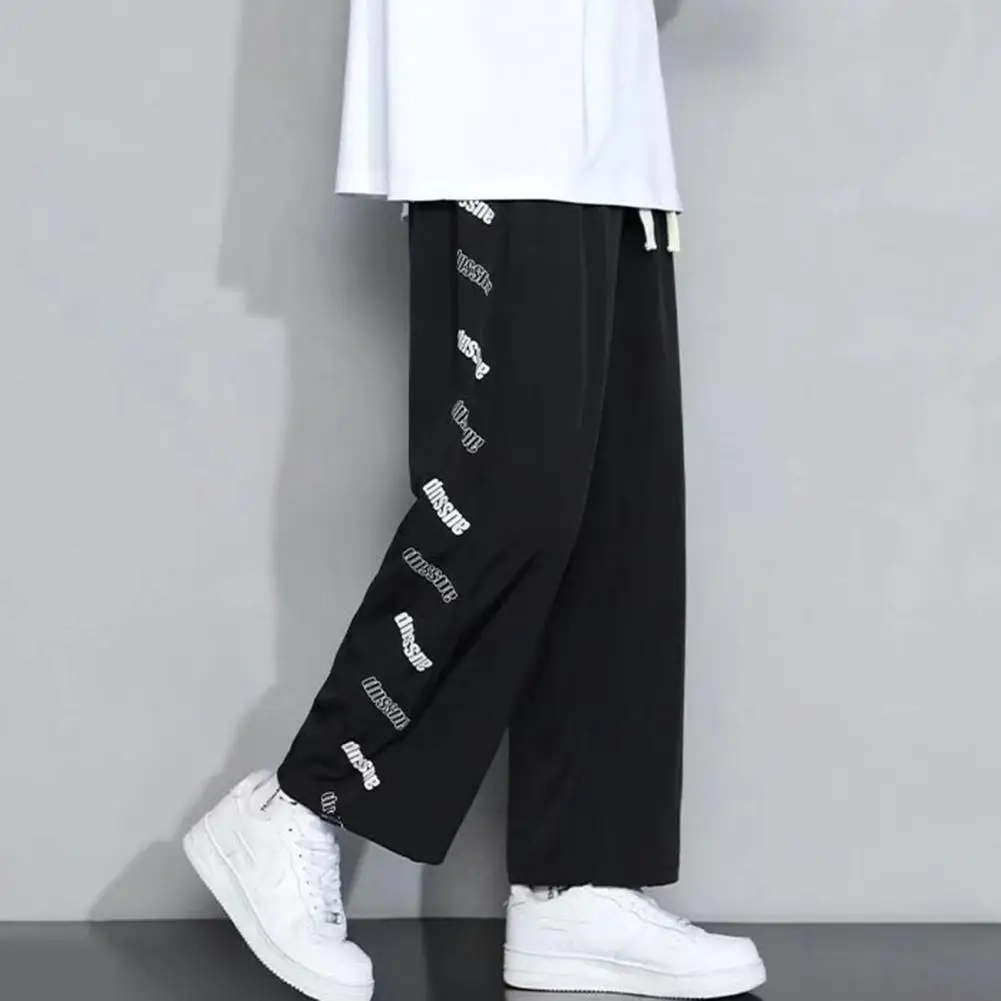 Cool Men Summer Trousers Drawstring Breathable Men Sweatpants Mid Waist Hip Hop Sweatpants
Cool Men Summer Trousers Drawstring Breathable Men Sweatpants Mid Waist Hip Hop Sweatpants