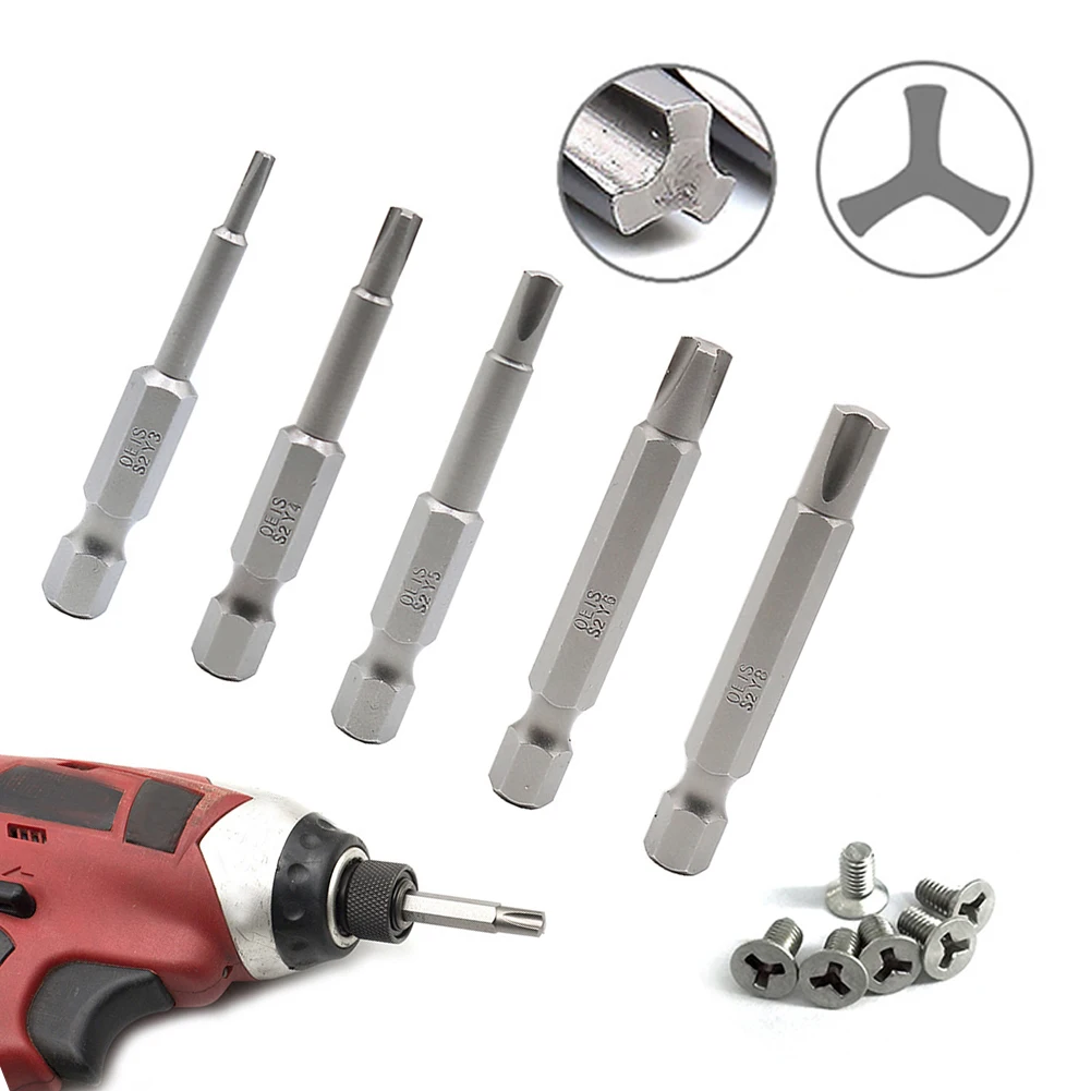 Magnetic Tri-wing 50mm Screwdriver Y-Shaped 1/4'' Hex Shank Bits Set Multi-tool Bits For Screwdriver Hand Tools Y3 Y4 Y5 Y6 Y8
Magnetic Tri-wing 50mm Screwdriver Y-Shaped 1/4'' Hex Shank Bits Set Multi-tool Bits For Screwdriver Hand Tools Y3 Y4 Y5 Y6 Y8