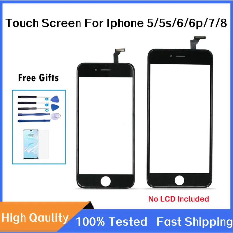 Touch Screen Digitizer For iPhone 5 5s 7 6 plus 6S 8 Touch screen Front Touch Panel Glass Lens For Iphone 8P Phone Accessories
Touch Screen Digitizer For iPhone 5 5s 7 6 plus 6S 8 Touch screen Front Touch Panel Glass Lens For Iphone 8P Phone Accessories