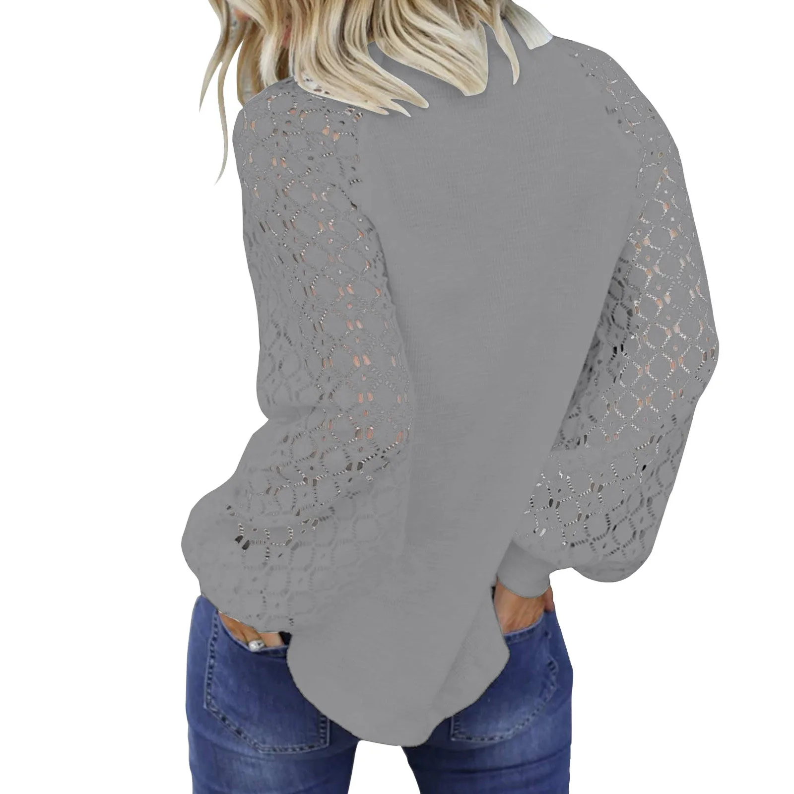 Suitable Tunic For Women Fashion Lace Crochet Long Sleeve Crewneck T Shirts Knit Pullover Womens Mock Turtleneck Long Sleeve
Suitable Tunic For Women Fashion Lace Crochet Long Sleeve Crewneck T Shirts Knit Pullover Womens Mock Turtleneck Long Sleeve