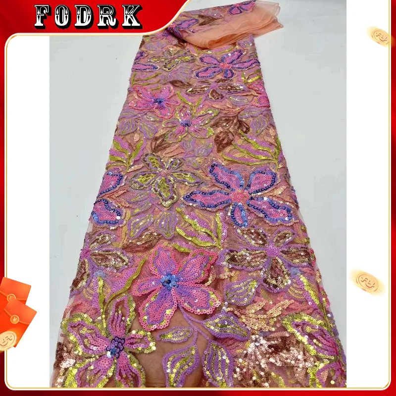 5 Yards African Lace Fabric High Quality 2023 Wedding Luxury Nigeria Sequins Lace Fabric Material For Party Dress
5 Yards African Lace Fabric High Quality 2023 Wedding Luxury Nigeria Sequins Lace Fabric Material For Party Dress
