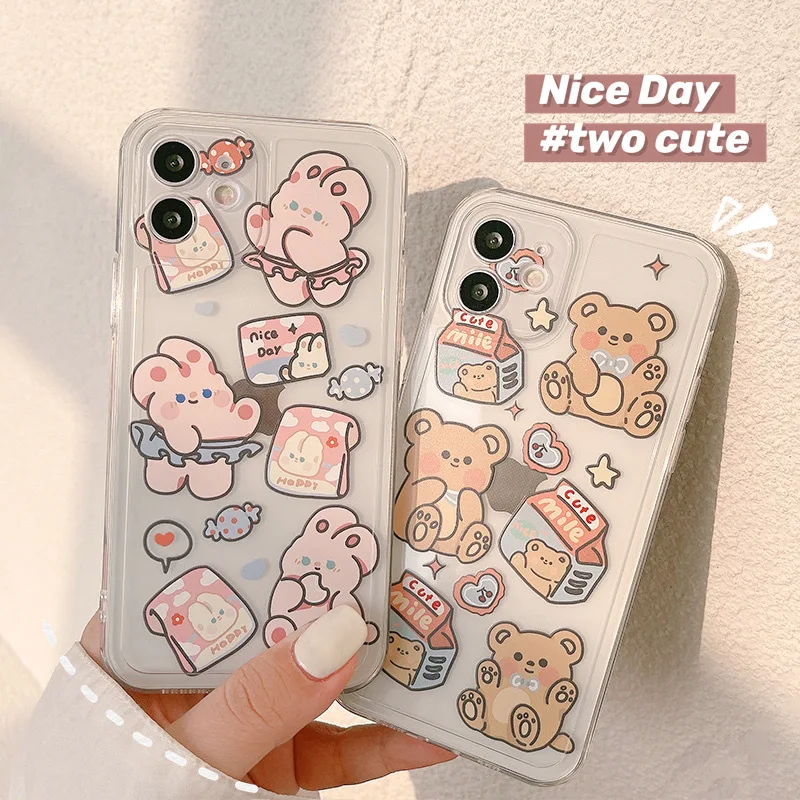 Soft Cute Candy Rabbit, Soft Cute Milk Bear Phone Case For iphone 14 13 12 11 Pro Max X XR XSMAX 7 8 Plus SE TPU Case Cover
Soft Cute Candy Rabbit, Soft Cute Milk Bear Phone Case For iphone 14 13 12 11 Pro Max X XR XSMAX 7 8 Plus SE TPU Case Cover