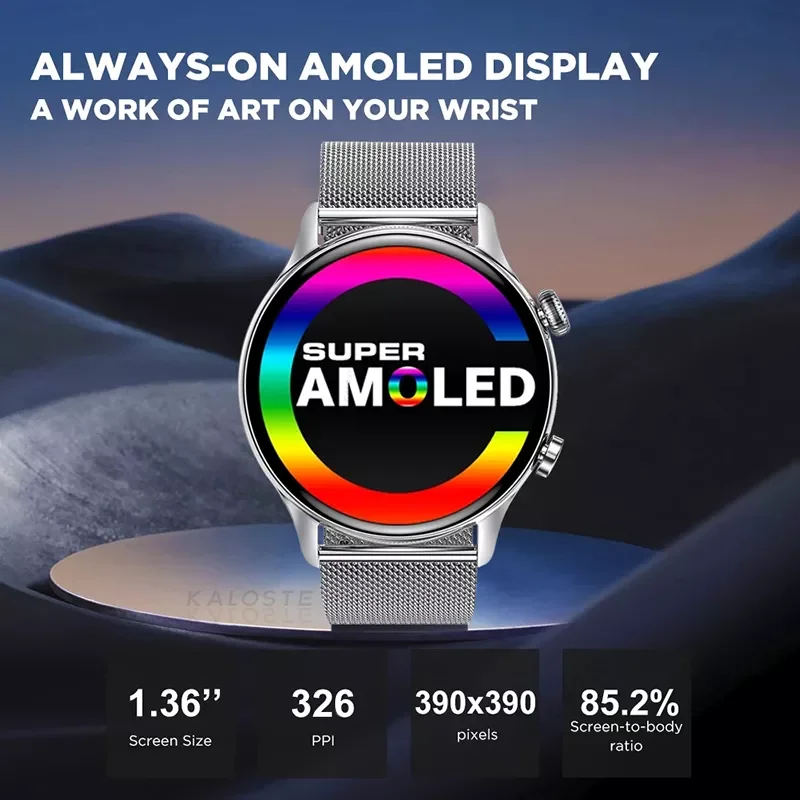 Новинка 2022, мужские Смарт-часы AMOLED с экраном 1,36 дюйма, часы с поддержкой всегда на дисплее, водонепроницаемые спортивные Смарт-часы с фитнес-...
Новинка 2022, мужские Смарт-часы AMOLED с экраном 1,36 дюйма, часы с поддержкой всегда на дисплее, водонепроницаемые спортивные Смарт-часы с фитнес-...