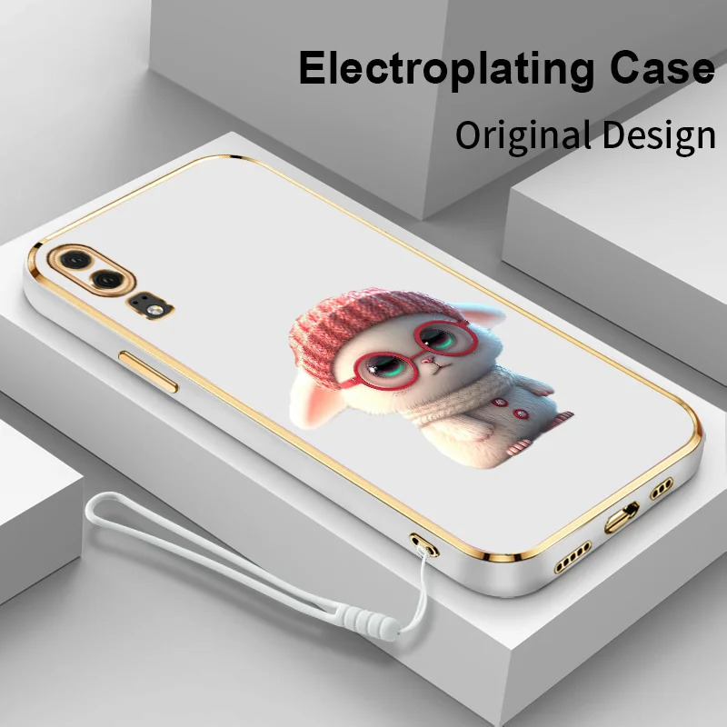 New Square Pink Rabbit Electroplating Phone Case for Huawei P20 P30 P40 Pro P30 Lite New Edition Nova 3E 4E Silicone Back Cover
New Square Pink Rabbit Electroplating Phone Case for Huawei P20 P30 P40 Pro P30 Lite New Edition Nova 3E 4E Silicone Back Cover