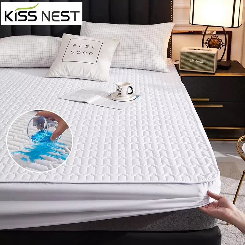 Waterproof Thicken Quilting Process Fitted Sheet Bed Cover Mattress Protector,150x200 180x200 200x220,Solid Color
Waterproof Thicken Quilting Process Fitted Sheet Bed Cover Mattress Protector,150x200 180x200 200x220,Solid Color