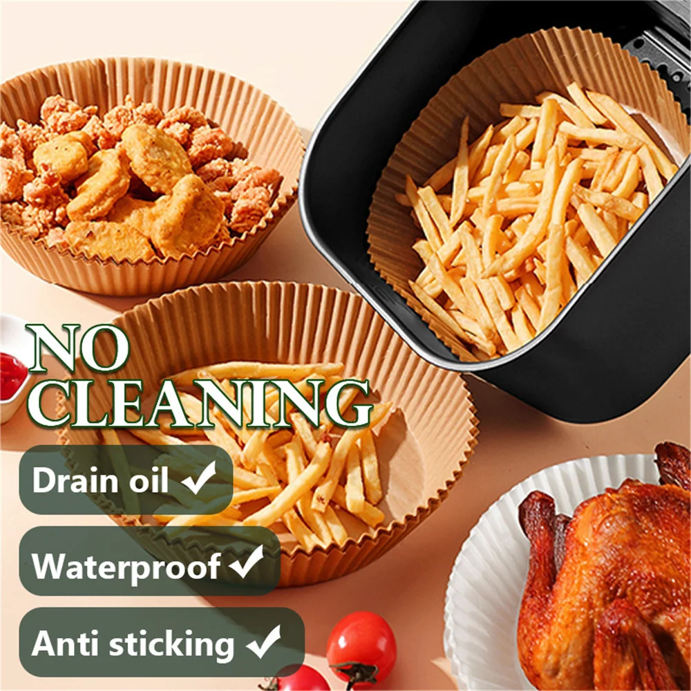 100pcs Air Fryer Disposable Paper Liner Non-Stick Mat Steamer Round Paper Baking Mats for Kitchen AirFryer Baking Accessories
100pcs Air Fryer Disposable Paper Liner Non-Stick Mat Steamer Round Paper Baking Mats for Kitchen AirFryer Baking Accessories
