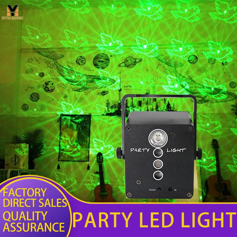 DJ LED Sound Activated Laser Light RGB Flash Light Projector with Remote Control Batteries for Christmas
DJ LED Sound Activated Laser Light RGB Flash Light Projector with Remote Control Batteries for Christmas