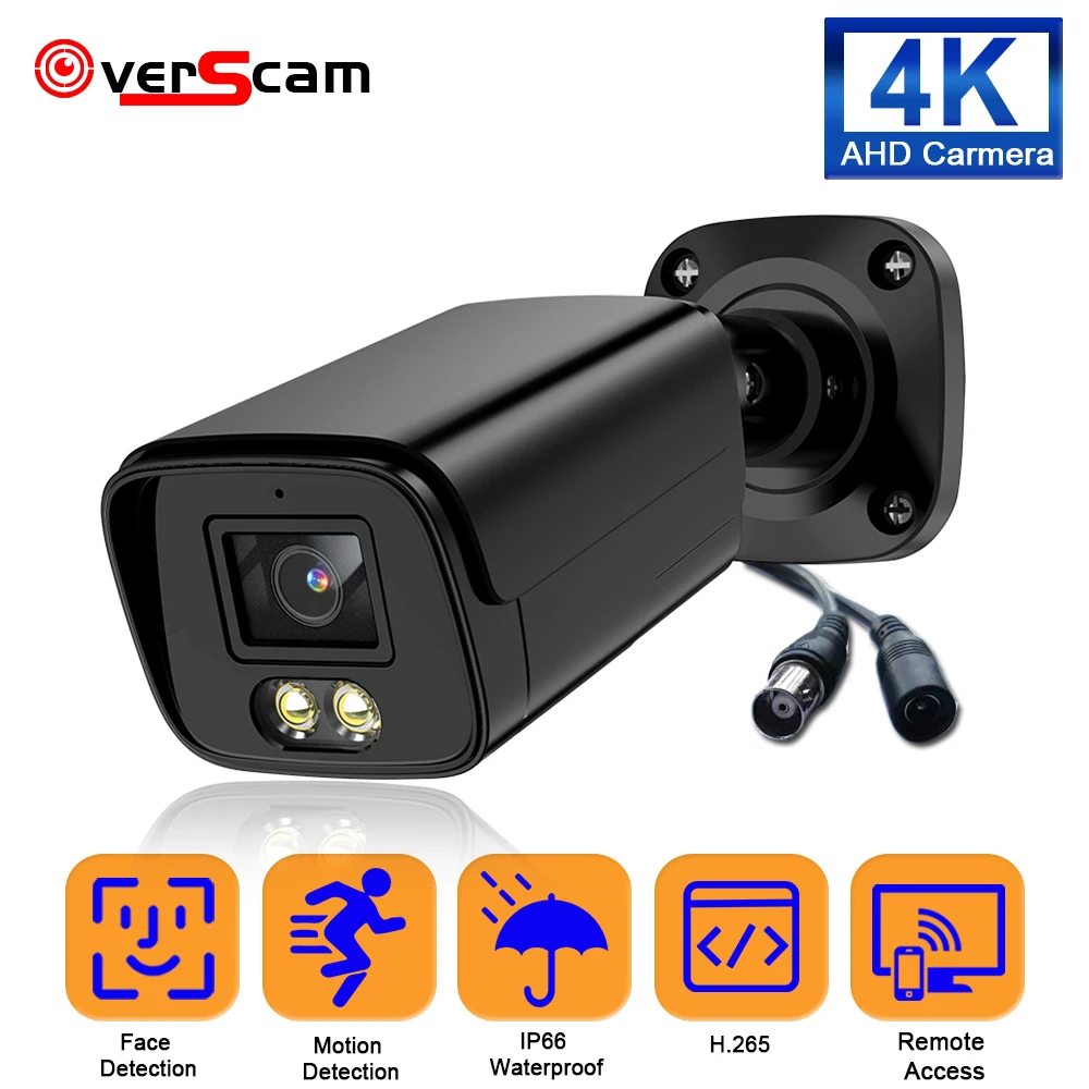 8MP 4K AHD Security Camera BNC Outdoor Street Waterproof Black CCTV Analog Camera Video Surveillance XMEYE Face Detetion BNC Cam 
8MP 4K AHD Security Camera BNC Outdoor Street Waterproof Black CCTV Analog Camera Video Surveillance XMEYE Face Detetion BNC Cam