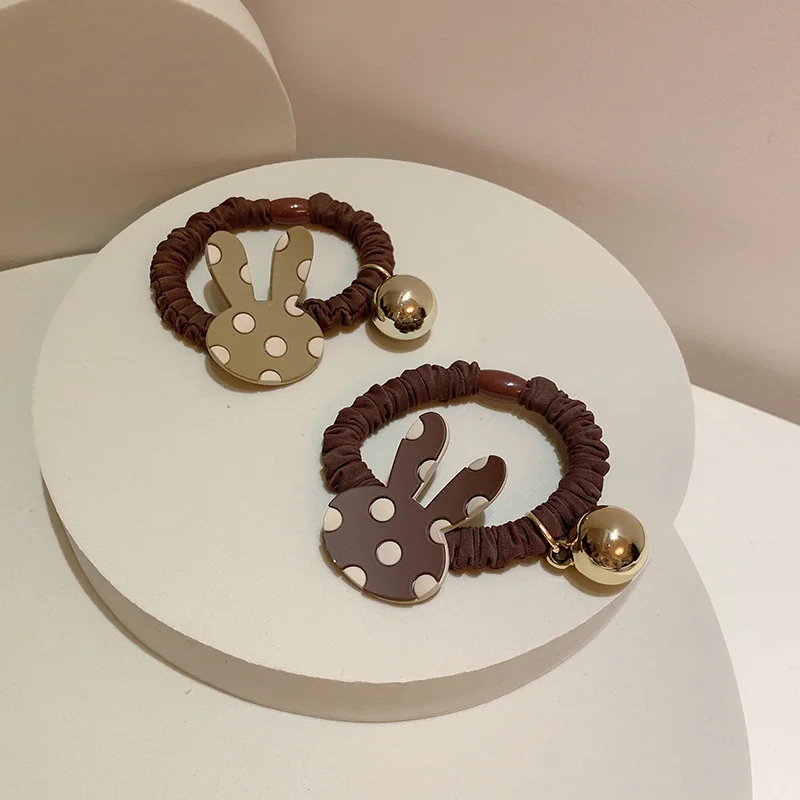 Cute Milk Tea Color Cartoon Dot Rabbit Bunny Ball Scrunchies Elastic Rubber Band For Woman Girl Cute Temperament Hair Teis Party
Cute Milk Tea Color Cartoon Dot Rabbit Bunny Ball Scrunchies Elastic Rubber Band For Woman Girl Cute Temperament Hair Teis Party