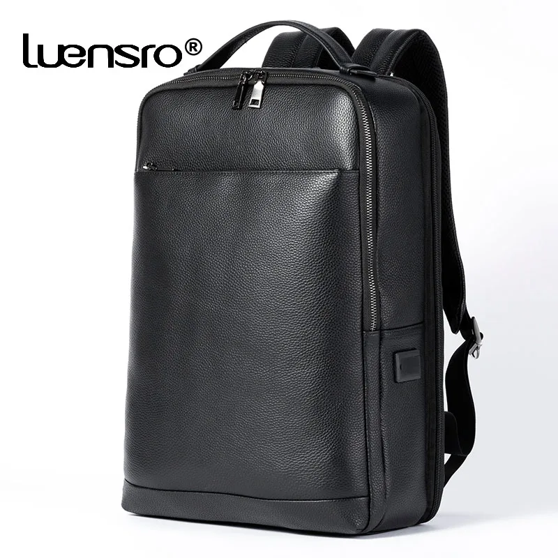 Genuine Leather 15.6inch Laptop Backpack USB Men Computer Bag Schoolbag large Capacity Soft Cowhide Leather Travel Backpack Male
Genuine Leather 15.6inch Laptop Backpack USB Men Computer Bag Schoolbag large Capacity Soft Cowhide Leather Travel Backpack Male