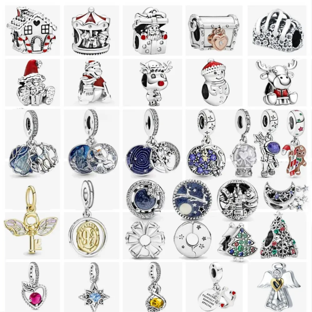 925 Sterling Silver Bead Good Luck Horseshoe Dangle Santa Claus Fit Original Pandora Charms mybeboa Bracelet Christmas Jewelry
925 Sterling Silver Bead Good Luck Horseshoe Dangle Santa Claus Fit Original Pandora Charms mybeboa Bracelet Christmas Jewelry