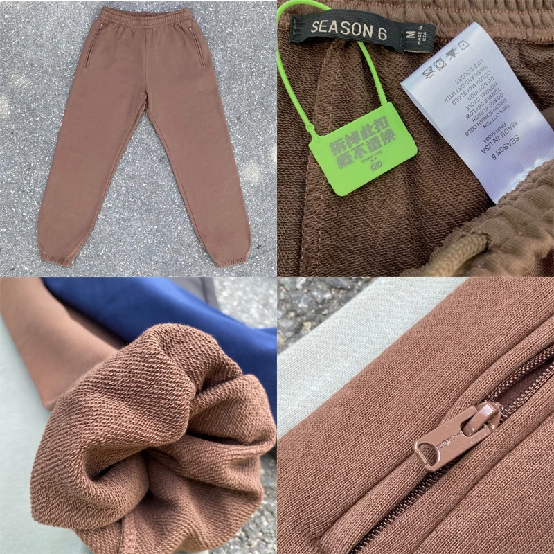 2022 Heavy Fabric Drawstring Season 6 Sweatpants Men Women Kanye West Pant High Street Terry Solid Zipper Pocket Jogger Trousers
2022 Heavy Fabric Drawstring Season 6 Sweatpants Men Women Kanye West Pant High Street Terry Solid Zipper Pocket Jogger Trousers