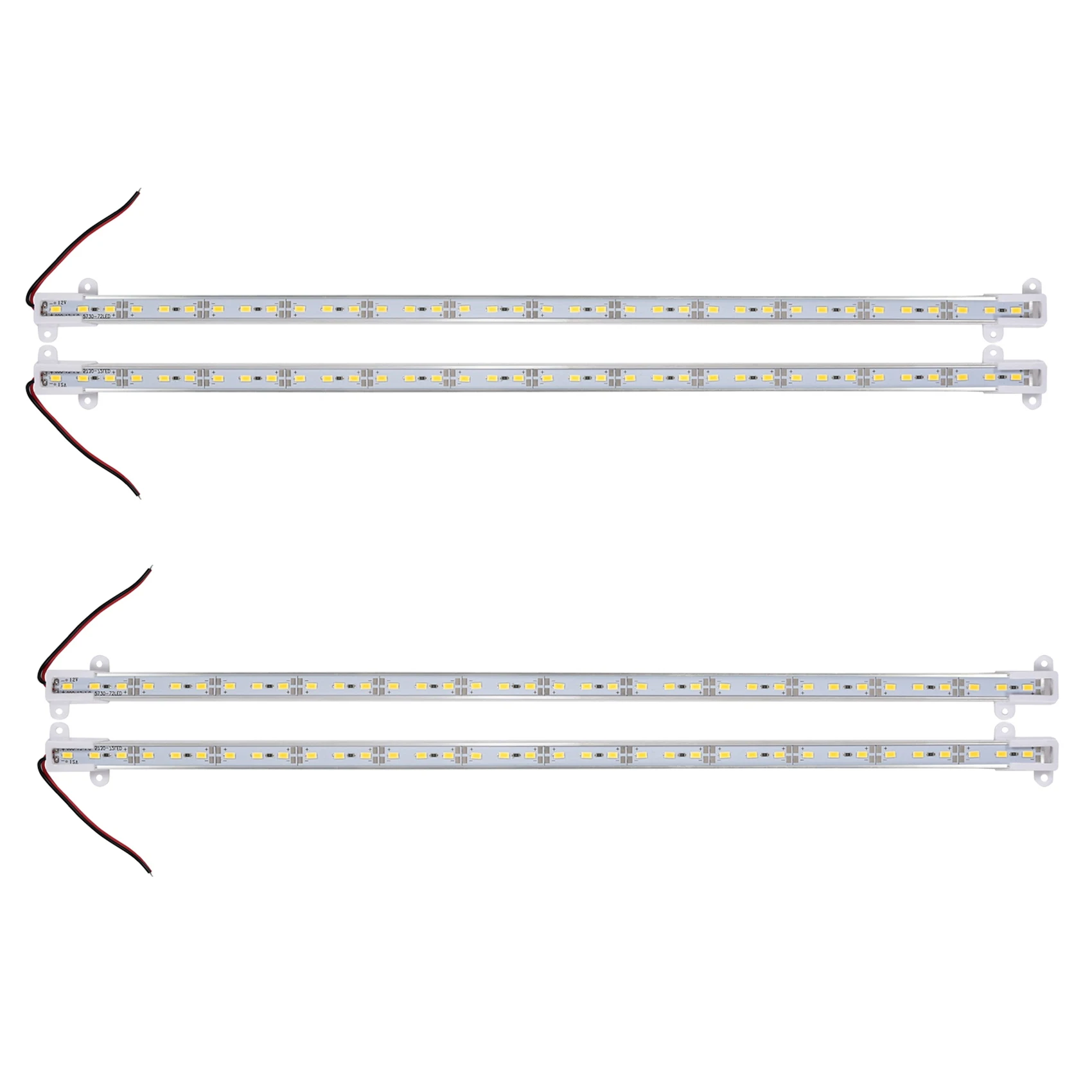 4X 50CM 12V 36 LED 5630 SMD Hard Strip Light Aluminum Shell with End Cap Warm White
4X 50CM 12V 36 LED 5630 SMD Hard Strip Light Aluminum Shell with End Cap Warm White
