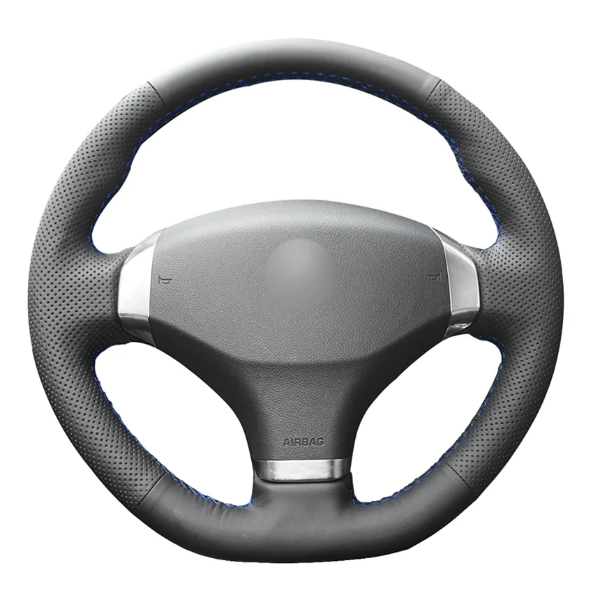 Black PU Faux Leather Hand-stitched Car Steering Wheel Cover for 2013 Peugeot 408
Black PU Faux Leather Hand-stitched Car Steering Wheel Cover for 2013 Peugeot 408