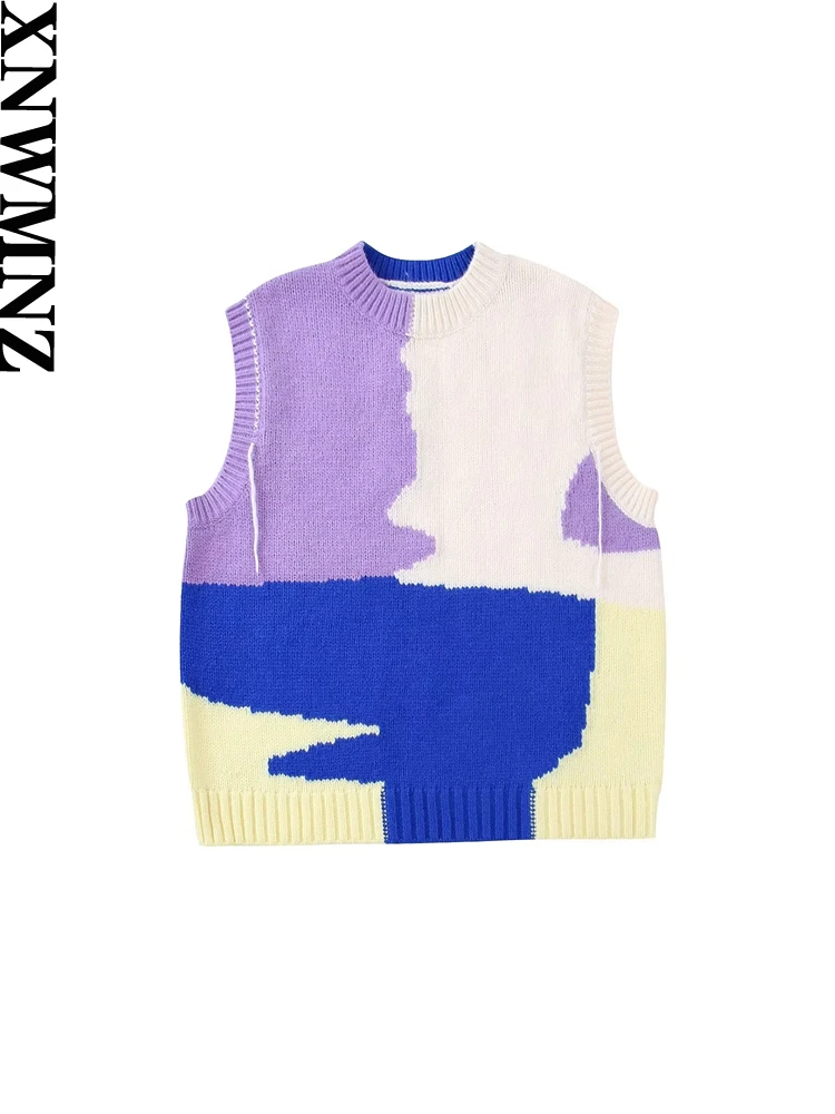 XNWMNZ Women Fashion Print Knit Vest Sweater Vintage O Neck Sleeveless Female Waistcoat Chic Top
XNWMNZ Women Fashion Print Knit Vest Sweater Vintage O Neck Sleeveless Female Waistcoat Chic Top