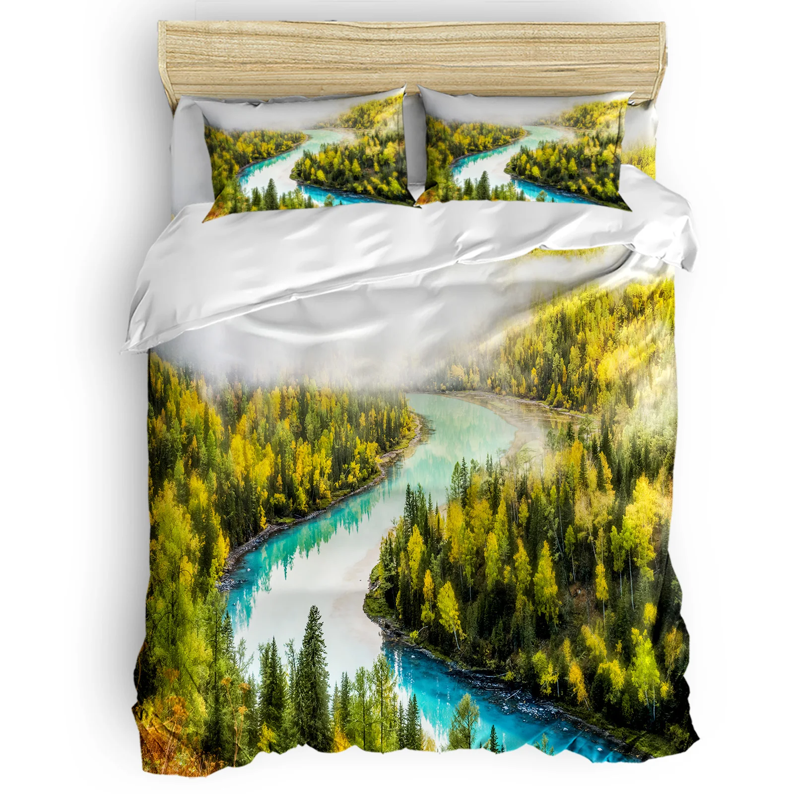 Clouds And Mist Meandering River Travel Forest Comfortable Household Goods Bedroom Bed Luxury Duvet Cover 2/3/4 Pieces
Clouds And Mist Meandering River Travel Forest Comfortable Household Goods Bedroom Bed Luxury Duvet Cover 2/3/4 Pieces