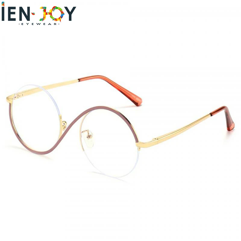 IENJOY Women Glasses Frames oculos de grau feminino acetato 동그란얼음틀 Metal Optical Frames for Female Eyewear Accessories Solid
IENJOY Women Glasses Frames oculos de grau feminino acetato 동그란얼음틀 Metal Optical Frames for Female Eyewear Accessories Solid