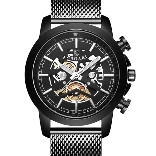 Bagari 1687 Skeleton Design Mesh Reinforcement Male Wristwatch Clock | Original Product | High Quality | Türkiye'den Sent | Discount price
Bagari 1687 Skeleton Design Mesh Reinforcement Male Wristwatch Clock | Original Product | High Quality | Türkiye'den Sent | Discount price