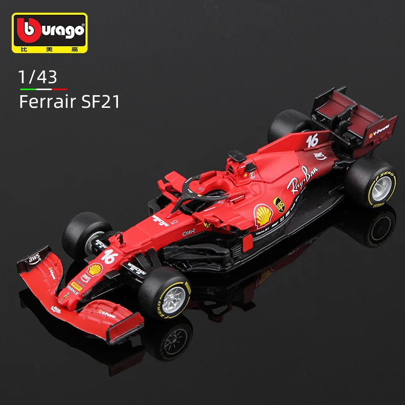 Модель автомобиля Bburago Ferrari SF21 Formula F1 #55 #16 из сплава, модель с литым орнаментом, коллекционные игрушки для детей, подарок 2021, 1:43
Модель автомобиля Bburago Ferrari SF21 Formula F1 #55 #16 из сплава, модель с литым орнаментом, коллекционные игрушки для детей, подарок 2021, 1:43