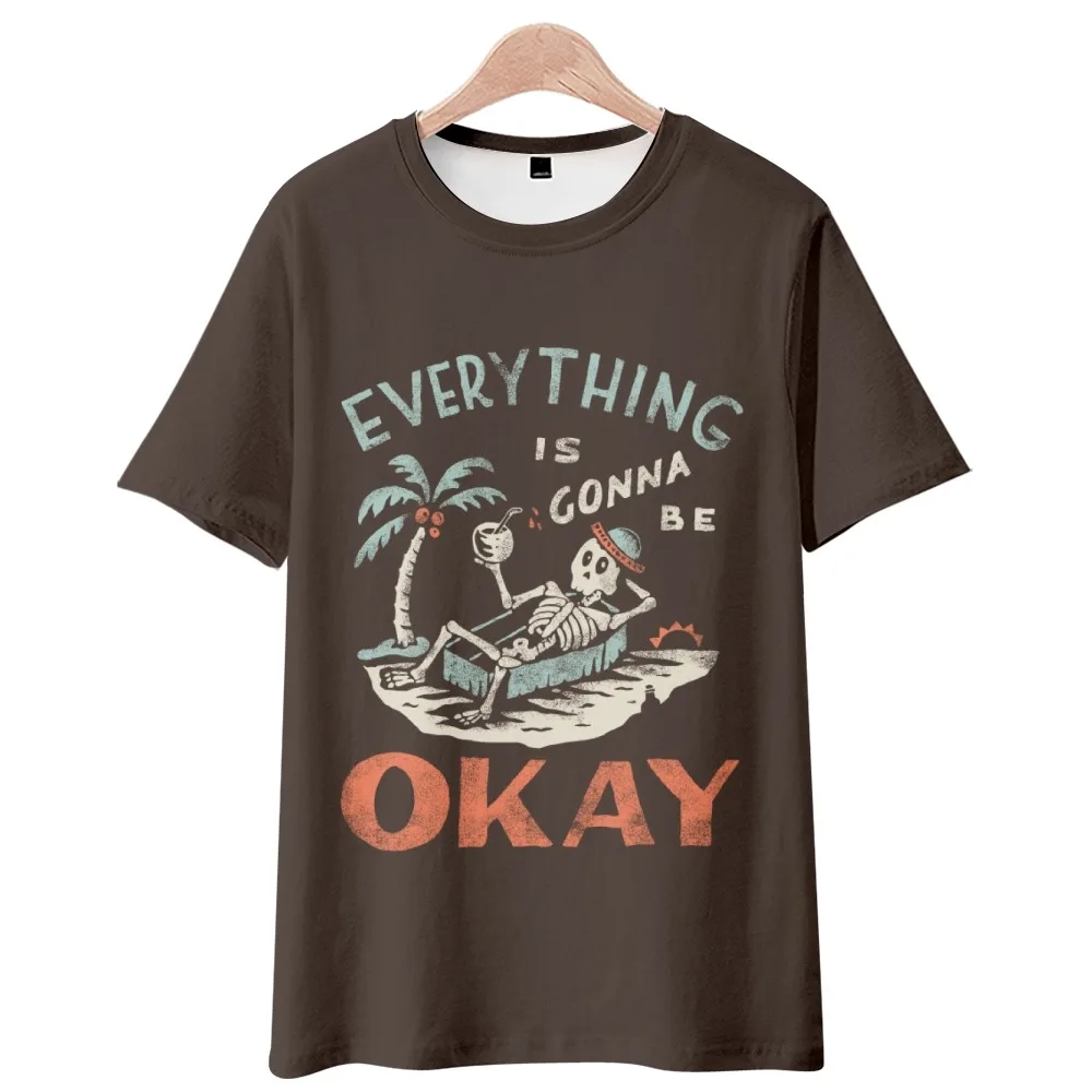 Забавная Женская и мужская футболка с круглым вырезом и коротким рукавом, Повседневная стильная 3D Одежда для пар, 2022 
Забавная Женская и мужская футболка с круглым вырезом и коротким рукавом, Повседневная стильная 3D Одежда для пар, 2022