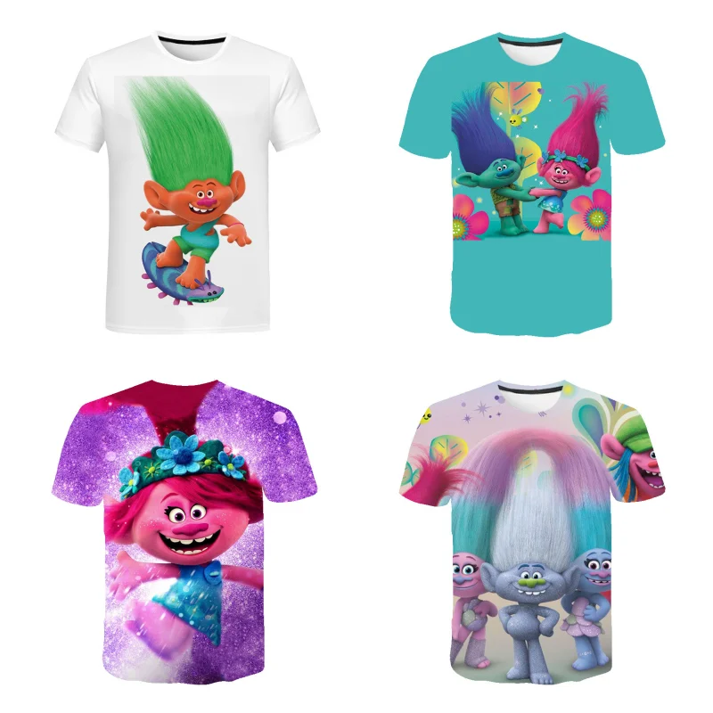 Trolls Poppy Branch animation pattern animation peripheral kawaii cute cartoon short-sleeved creative T-shirt half-sleeved gift
Trolls Poppy Branch animation pattern animation peripheral kawaii cute cartoon short-sleeved creative T-shirt half-sleeved gift