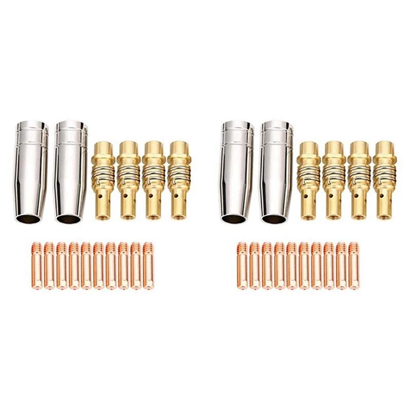 Сварочные сопла для сварочного аппарата, 32 шт., контактные наконечники с золотым наконечником для сварочного аппарата Mig-0,8 мм
Сварочные сопла для сварочного аппарата, 32 шт., контактные наконечники с золотым наконечником для сварочного аппарата Mig-0,8 мм