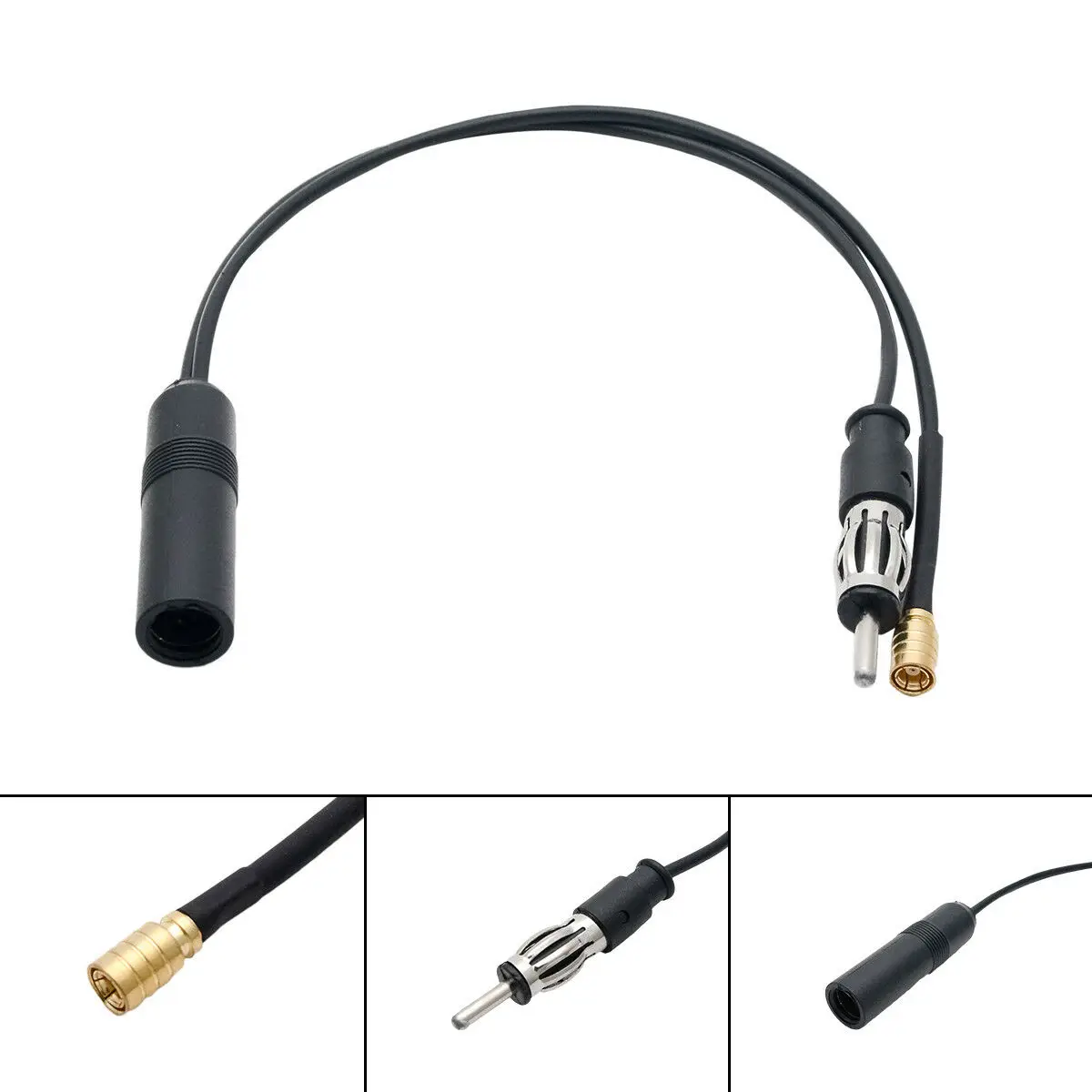 Dab FM/AM Car Radio Vehicle Active Plug Accessory Aerial Wireless SMB Cable Splitter DIN Antenna Converter Adapter
Dab FM/AM Car Radio Vehicle Active Plug Accessory Aerial Wireless SMB Cable Splitter DIN Antenna Converter Adapter