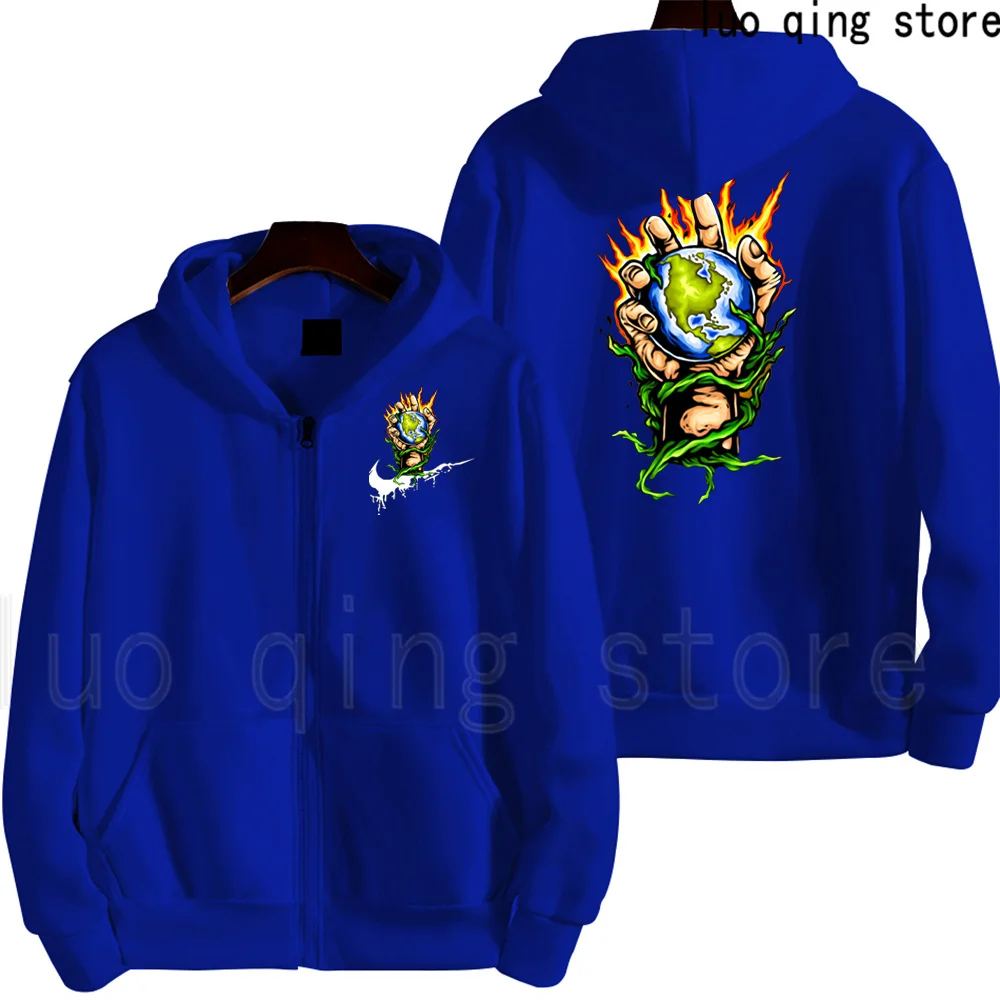 Fashion Hoodie Solid Color Print Spring and Autumn Outdoor Sports Loose Tops Men's Street Style Zipper Coat Oversized Clothes
Fashion Hoodie Solid Color Print Spring and Autumn Outdoor Sports Loose Tops Men's Street Style Zipper Coat Oversized Clothes