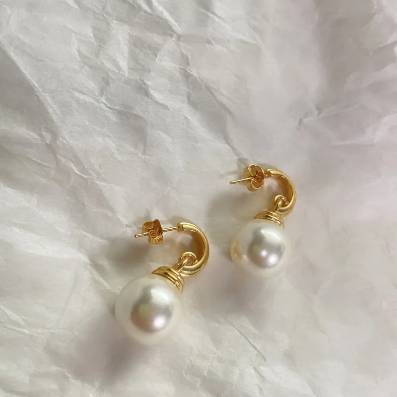 LONDANY earings minimalist copper curved hook hanging pearl earrings ins women's style earrings light bulb earrings
LONDANY earings minimalist copper curved hook hanging pearl earrings ins women's style earrings light bulb earrings