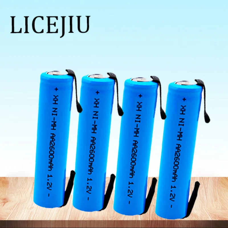 1.2V, 2600mAh, AA nickel hydrogen rechargeable batterywith welding parts suitable for electric toothbrush electric shaver, etc.
1.2V, 2600mAh, AA nickel hydrogen rechargeable batterywith welding parts suitable for electric toothbrush electric shaver, etc.