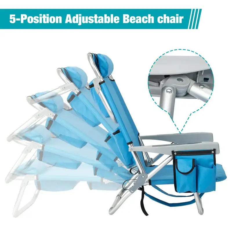 Beach Chair Folding Portable Chair Blue Solid Construction Camping
Beach Chair Folding Portable Chair Blue Solid Construction Camping