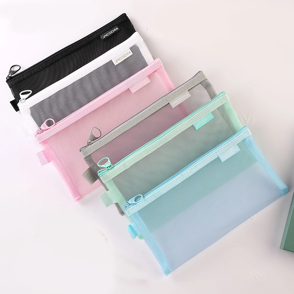 Transparent A6 Mesh Zipper Pouch Clear Document Bag Book File Folders Pencil Case Student Stationery Storage Bags Makeup Pouch
Transparent A6 Mesh Zipper Pouch Clear Document Bag Book File Folders Pencil Case Student Stationery Storage Bags Makeup Pouch