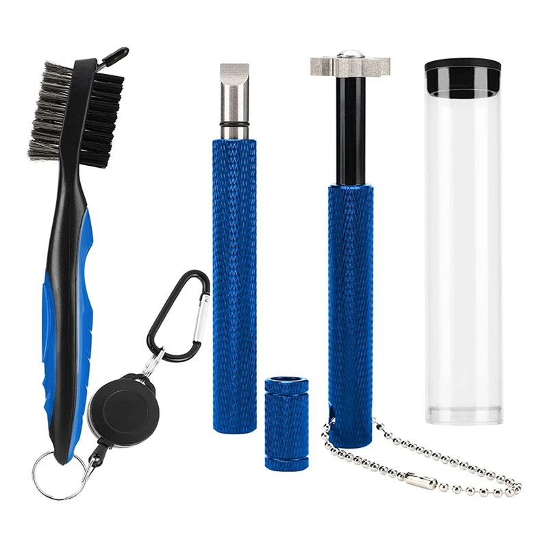 Golf Club Groove Sharpener Tool Set For U & V-Grooves, Portable Golf Brush Tool Kits Golf Club Cleaning Kit
Golf Club Groove Sharpener Tool Set For U & V-Grooves, Portable Golf Brush Tool Kits Golf Club Cleaning Kit