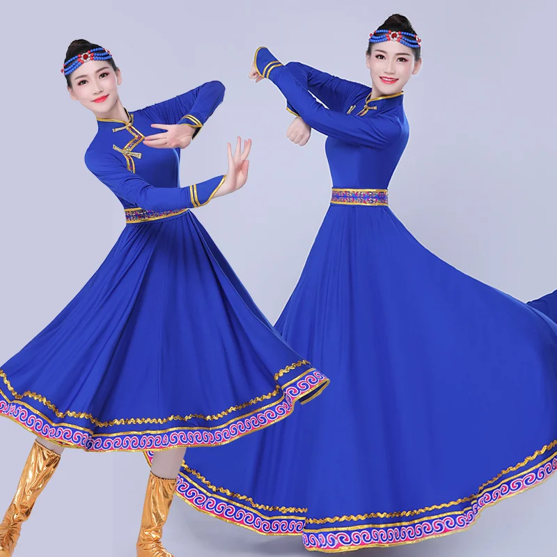 Mongolian Performance Dance Costume Team Adult Female Mongolian Minority Full Skirt Performance Costumes Performance Costumes
Mongolian Performance Dance Costume Team Adult Female Mongolian Minority Full Skirt Performance Costumes Performance Costumes