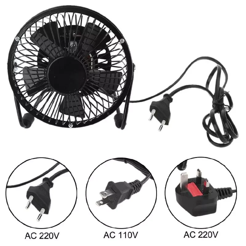 US EU UK Plug AC 110V 220V Electric Fans Table Metal Fan Small Desktop Fan Suitable for Home and Office Personal Fan
US EU UK Plug AC 110V 220V Electric Fans Table Metal Fan Small Desktop Fan Suitable for Home and Office Personal Fan