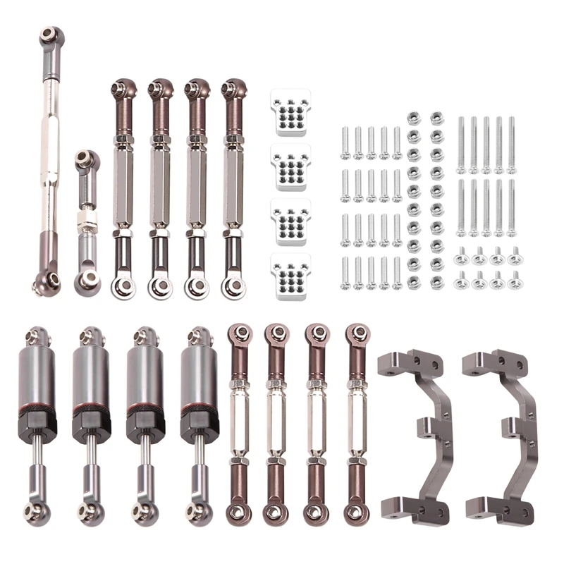 Metal Steering Link Rod Pull Rod Mount Seat Shock Absorber Set For WPL C14 C24 C24-1 1/16 RC Car Upgrade Parts
Metal Steering Link Rod Pull Rod Mount Seat Shock Absorber Set For WPL C14 C24 C24-1 1/16 RC Car Upgrade Parts