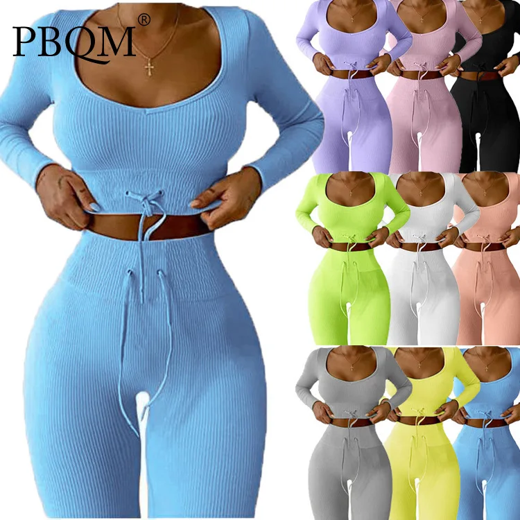 PBQM Rib Yoga fitness legging set bra sport Suit Women's Autumn Winter New Knitted Long Sleeved Trousers Sports Yoga Suit Women
PBQM Rib Yoga fitness legging set bra sport Suit Women's Autumn Winter New Knitted Long Sleeved Trousers Sports Yoga Suit Women