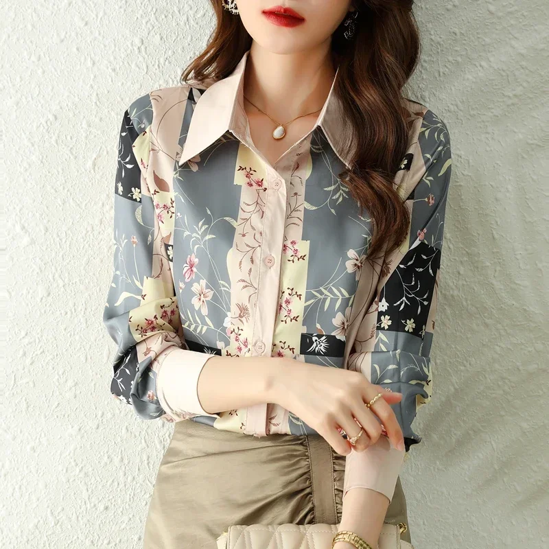 New Fashion Flower Printed Chiffon Blouse Women Autumn Turn Down Collar Office Lady Shirt Vintage Long Sleeve Tops Blusas 29534
New Fashion Flower Printed Chiffon Blouse Women Autumn Turn Down Collar Office Lady Shirt Vintage Long Sleeve Tops Blusas 29534