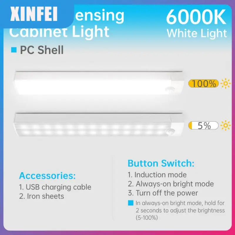 Motion Sensor Night Light Rechargeable Usb Led Light 10/20/30/40cm Kitchen Closet Lights Indoor Lighting Wireless Eye Protection
Motion Sensor Night Light Rechargeable Usb Led Light 10/20/30/40cm Kitchen Closet Lights Indoor Lighting Wireless Eye Protection