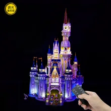 DIY Building Blocks Light Decoration Compatible LEGO 71040 The Disney Castle Deluxe LED Remote Control Light Kit