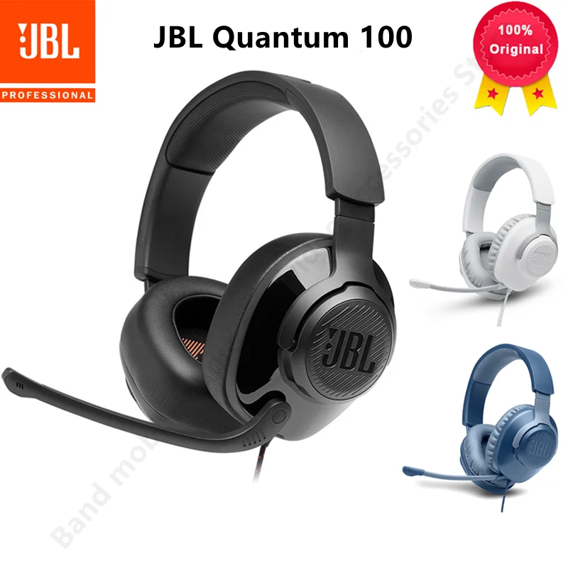 

JBL Quantum 100 Wired Headphone Gaming Headset with Mic Foldable Gaming Earphone for PlayStation/Nintendo Switch/iPhone/ Mac//VR