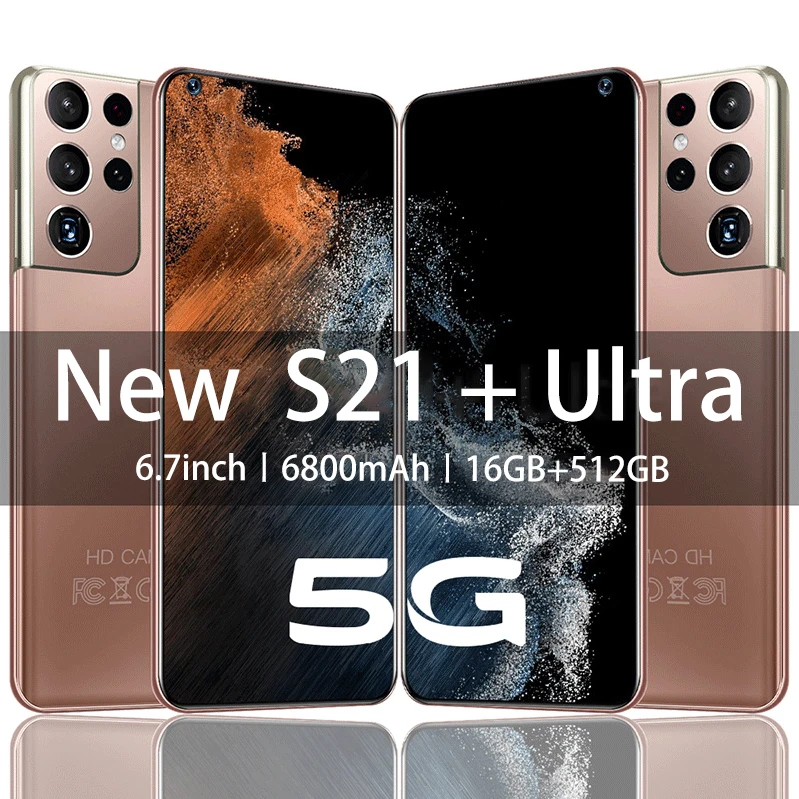 2022 Global Version S21 Ultra 5G Smartphone 16GB+512GB Android 6800mAh Battery 24MP+48MP HD Camera 6.7-Inch Full Screen Phone
2022 Global Version S21 Ultra 5G Smartphone 16GB+512GB Android 6800mAh Battery 24MP+48MP HD Camera 6.7-Inch Full Screen Phone