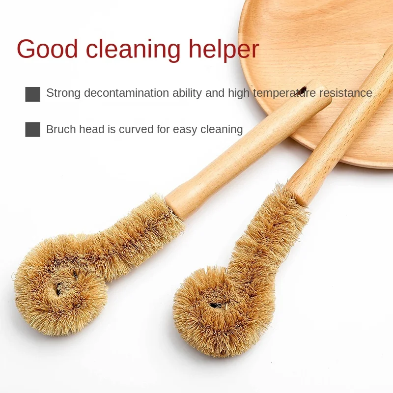 Coconut Fiber Brown Kitchen Cleaning Brush Natural Coir Brush Hemp Fiber Non-stick Skillet Brush Dish Washing Bottle Cleaner
Coconut Fiber Brown Kitchen Cleaning Brush Natural Coir Brush Hemp Fiber Non-stick Skillet Brush Dish Washing Bottle Cleaner