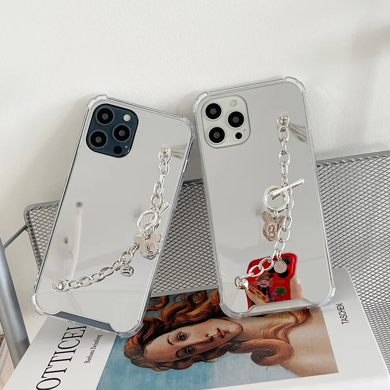 Cute Disney Mickey Mouse Anime wrist Strap Pendant Mirror Phone Case for iphone 13 12 Pro Max 11 Plus X Xs Max XR Cover
Cute Disney Mickey Mouse Anime wrist Strap Pendant Mirror Phone Case for iphone 13 12 Pro Max 11 Plus X Xs Max XR Cover