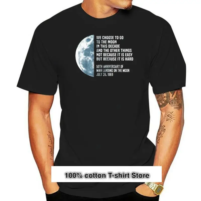 Camiseta negra Apolo 11 50 Aniversario del Presidente Kennedy JFK Moon Speech, regalo de cumpleaños, Tops 
Camiseta negra Apolo 11 50 Aniversario del Presidente Kennedy JFK Moon Speech, regalo de cumpleaños, Tops