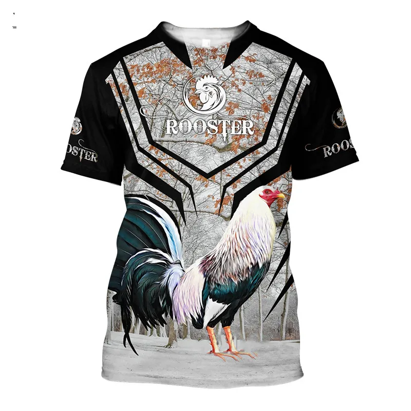 Men's 3D rooster printed short sleeved T-shirt, fashionable casual T-shirt, summer loose top, 6XL, new 2023
Men's 3D rooster printed short sleeved T-shirt, fashionable casual T-shirt, summer loose top, 6XL, new 2023