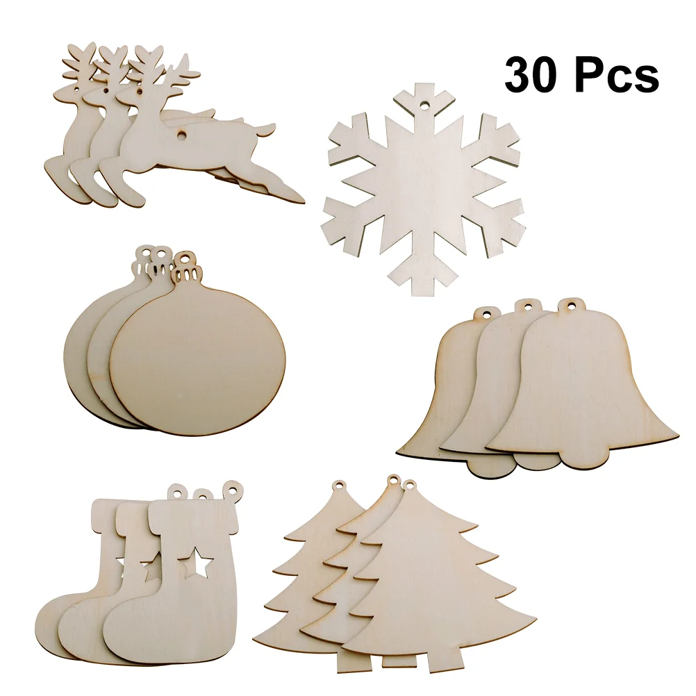 30pcs Christmas Wooden Ornaments Snowflake Bell Christmas Tree Cutout Slices For Christmas Party Decor ( Mixed Pattern )
30pcs Christmas Wooden Ornaments Snowflake Bell Christmas Tree Cutout Slices For Christmas Party Decor ( Mixed Pattern )