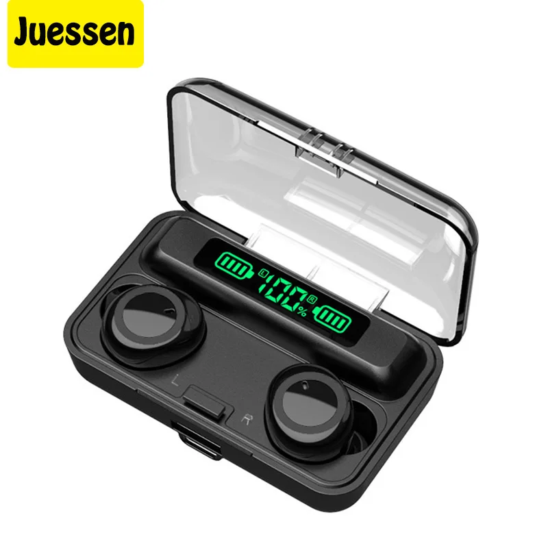 12D Bluetooth 5.1 Headset TWS Wireless Earphones Mini Earbuds Stereo Headphones IPX7 with Digit Display Charging Case
12D Bluetooth 5.1 Headset TWS Wireless Earphones Mini Earbuds Stereo Headphones IPX7 with Digit Display Charging Case
