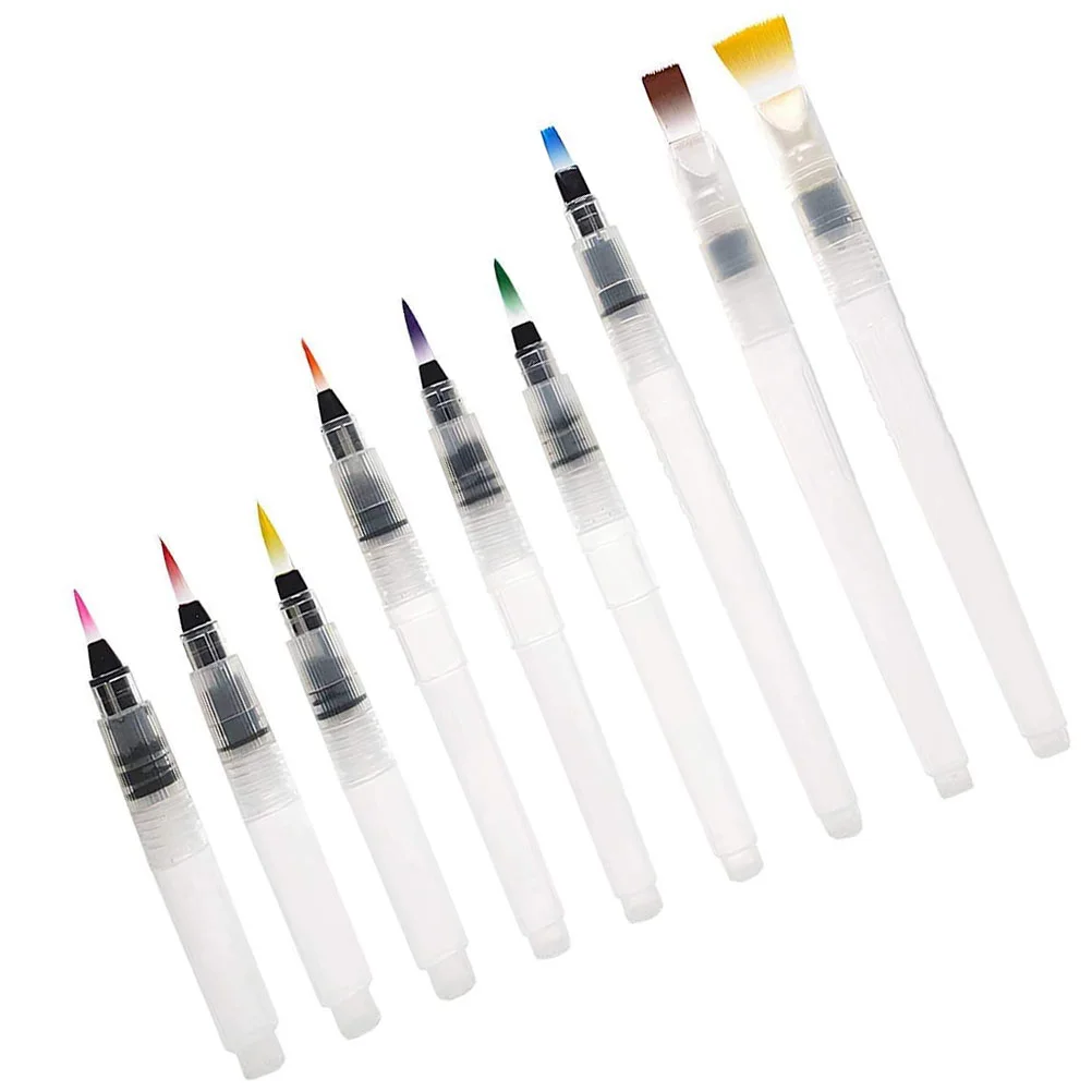 Brush Water Pen Watercolor Setpens Color Ink Markers Soluble Coloringcolored Brushes Base Point Tip Refillable
Brush Water Pen Watercolor Setpens Color Ink Markers Soluble Coloringcolored Brushes Base Point Tip Refillable